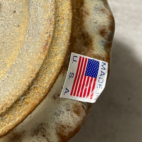 NWT Down to Earth Pottery Leaping Dolphin Icon Dish Recycled Blue Glass USA 4.5" - Picture 2 of 6